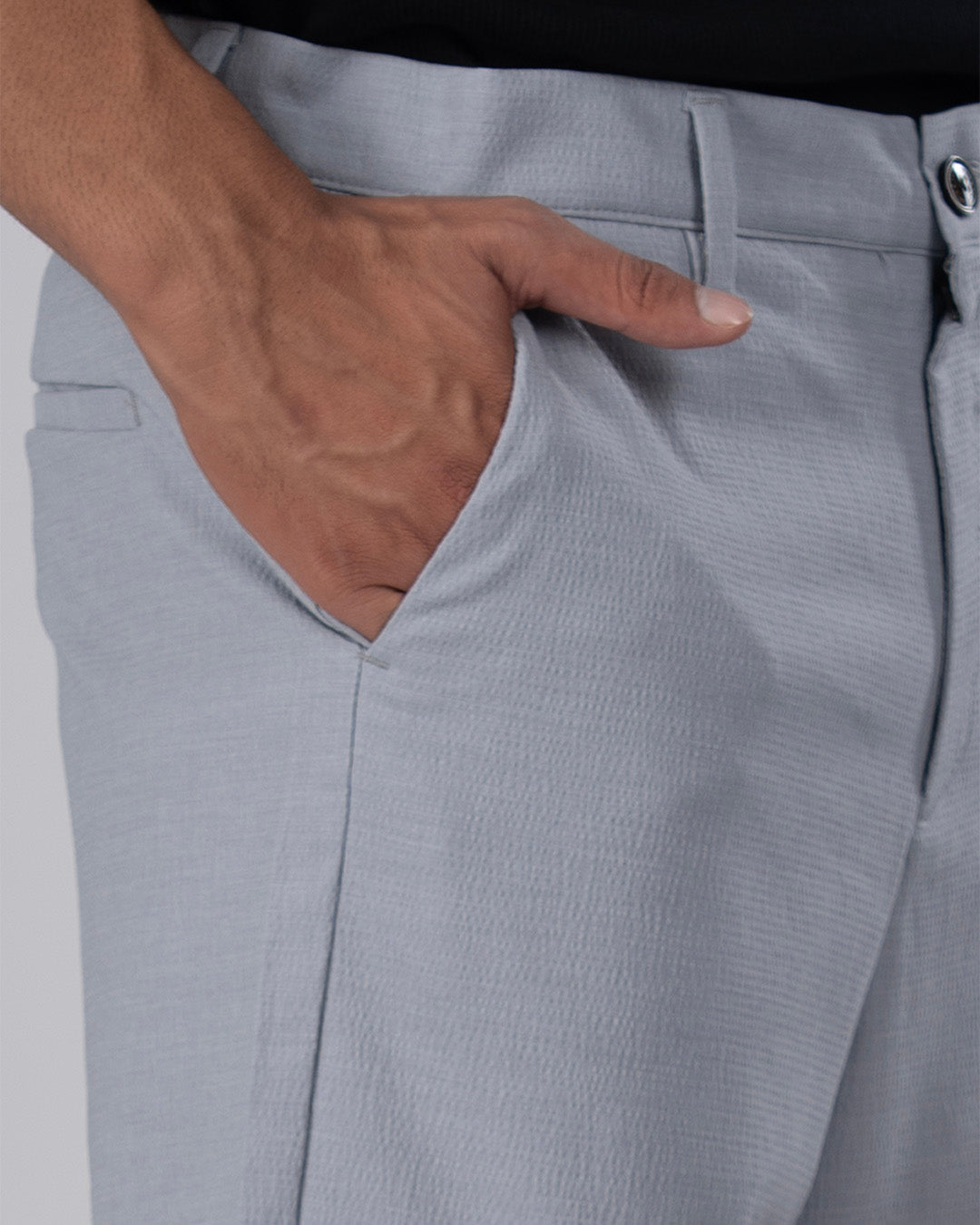 Premium Easy Iron Shorts In Grey