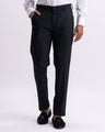 Easy Iron Tailored Office Trousers In Black