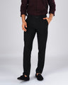 Easy Iron Tailored Office Trousers In Black