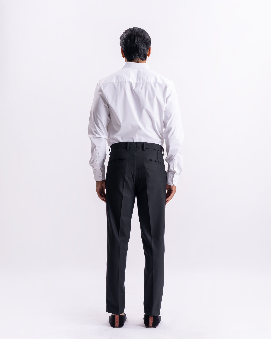 Easy Iron Tailored Office Trousers In Black