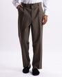 Classic Easy Iron Relaxed Trousers In Fur Brown