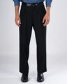 Classic Easy Iron Relaxed Trousers In Black