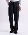 Easy Iron Relaxed Office Trousers In Black
