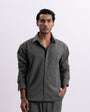 Easy Iron Holiday Relaxed Cropped Shirt In Olive