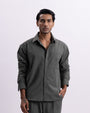 Easy Iron Relaxed Cropped Shirt In Olive
