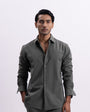 Easy Iron Holiday Tailored Shirt In Olive