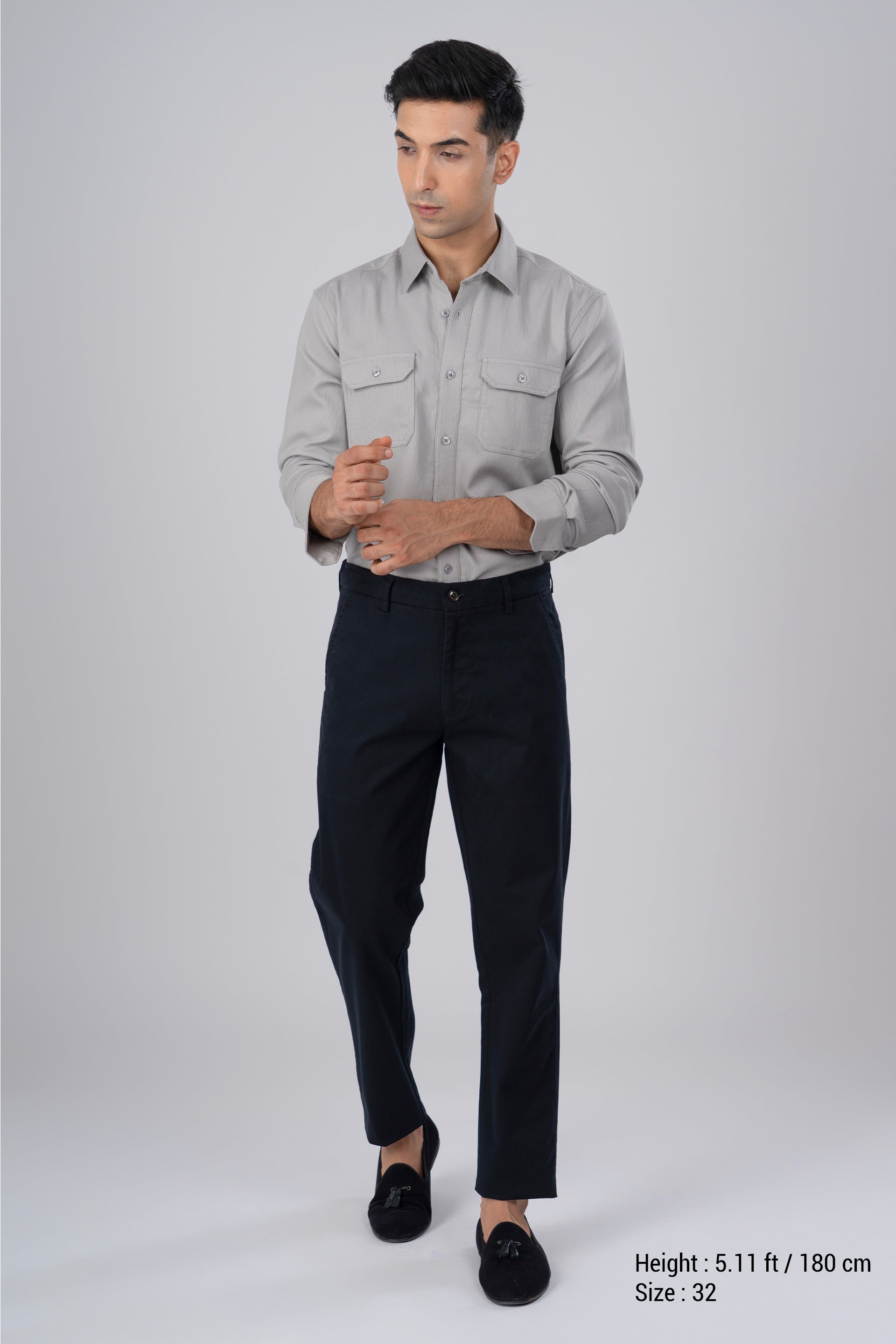 Premium Signature Tailored Chinos In Black