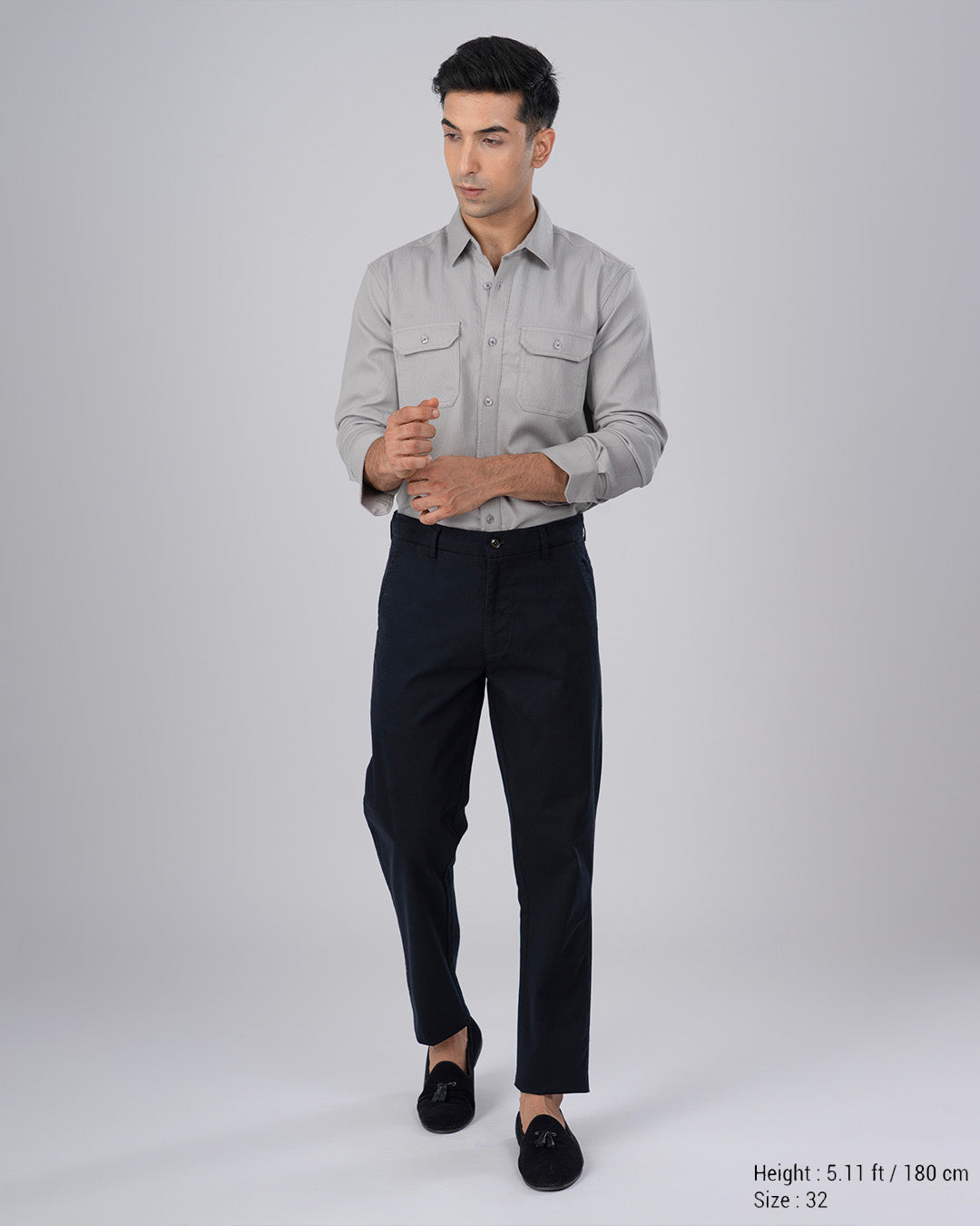 Premium Signature Tailored Chinos In Black