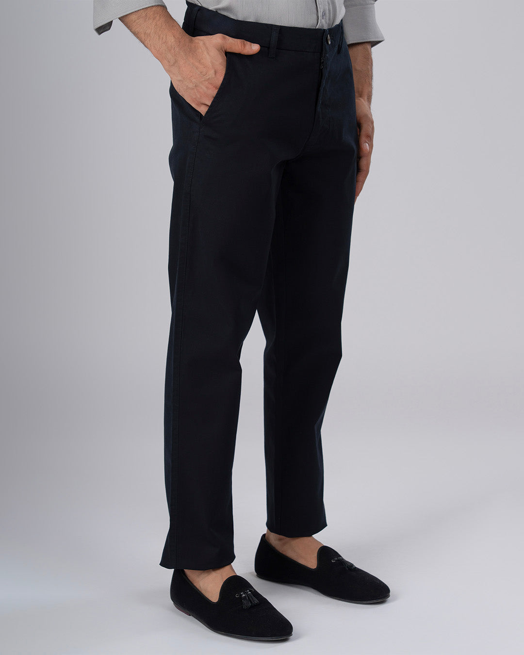 Premium Signature Tailored Chinos In Black