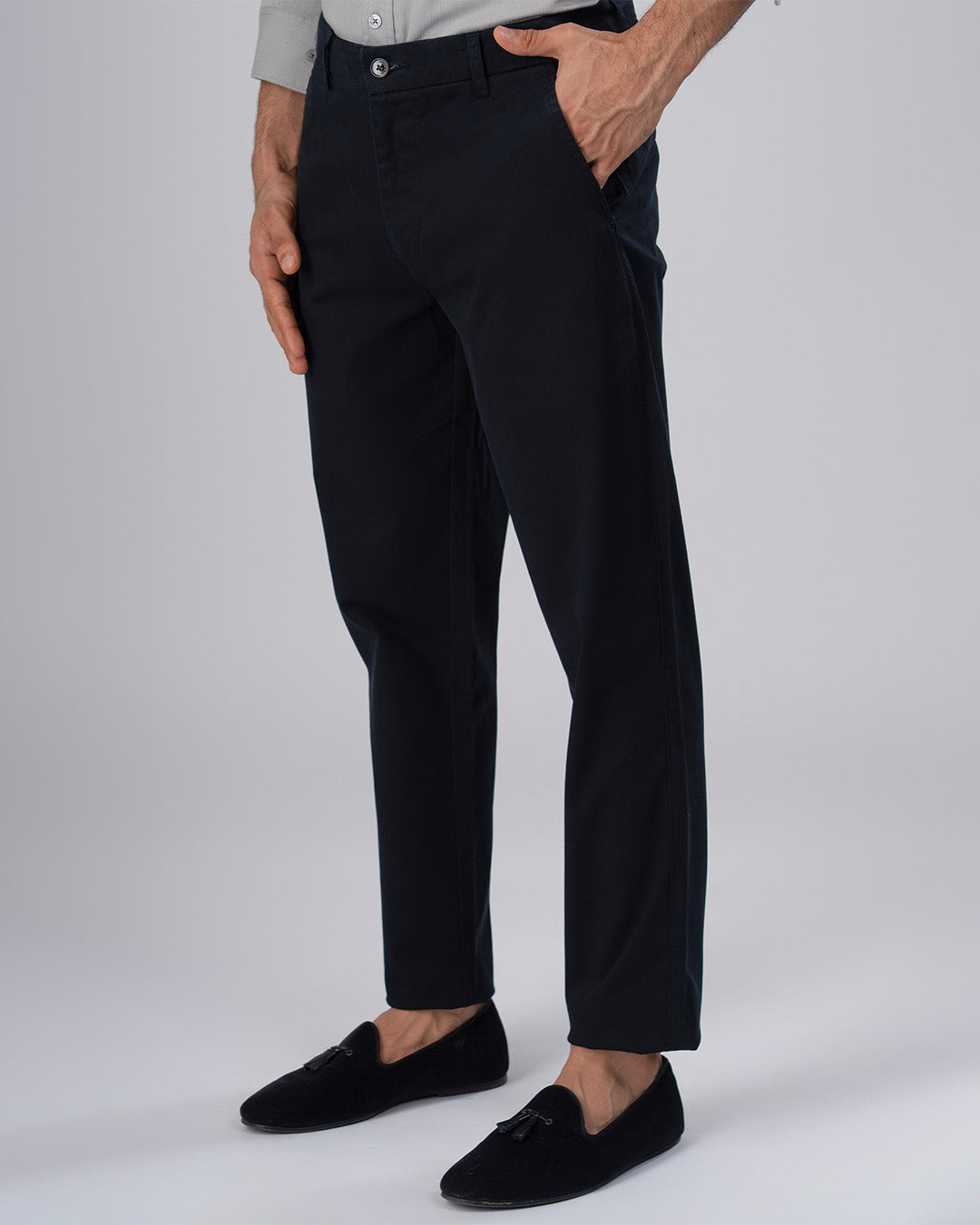 Premium Signature Tailored Chinos In Black