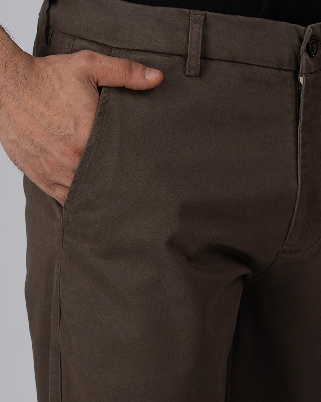 Premium Signature Tailored Chinos In Brown