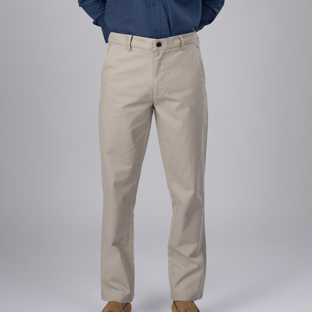 Premium Signature Tailored Chinos In Beige