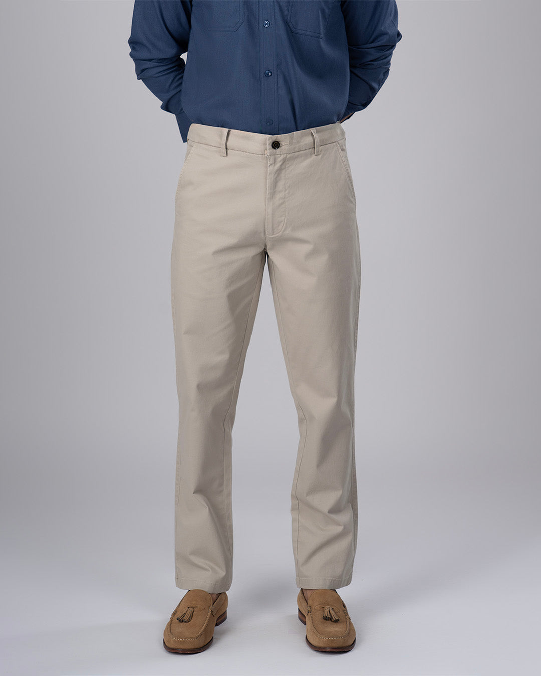 Premium Signature Tailored Chinos In Beige