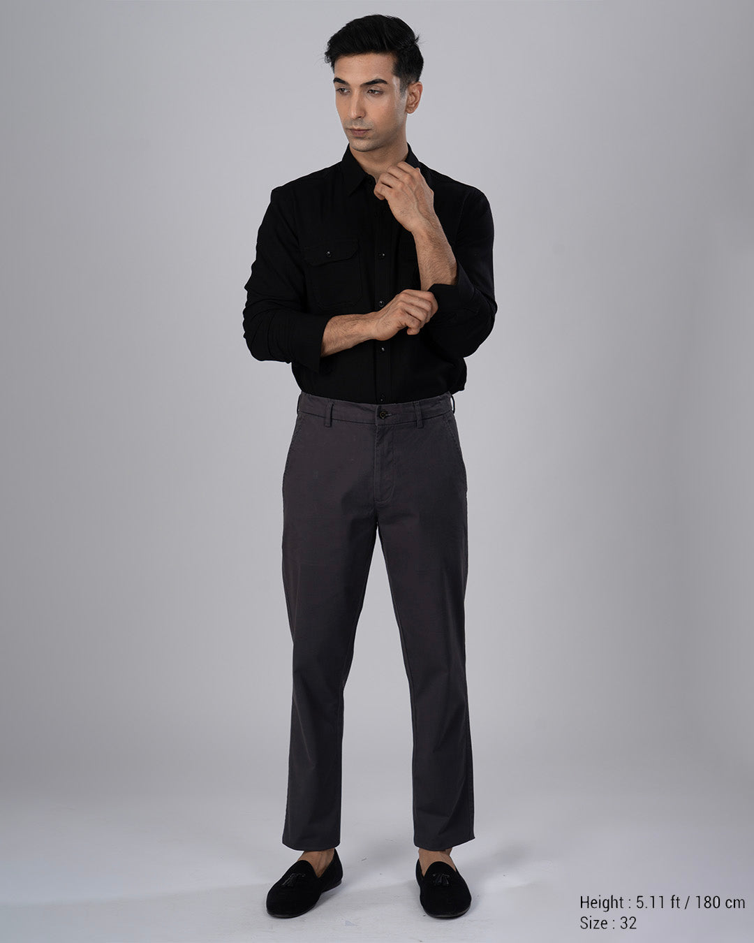 Premium Signature Tailored Chinos In Grey