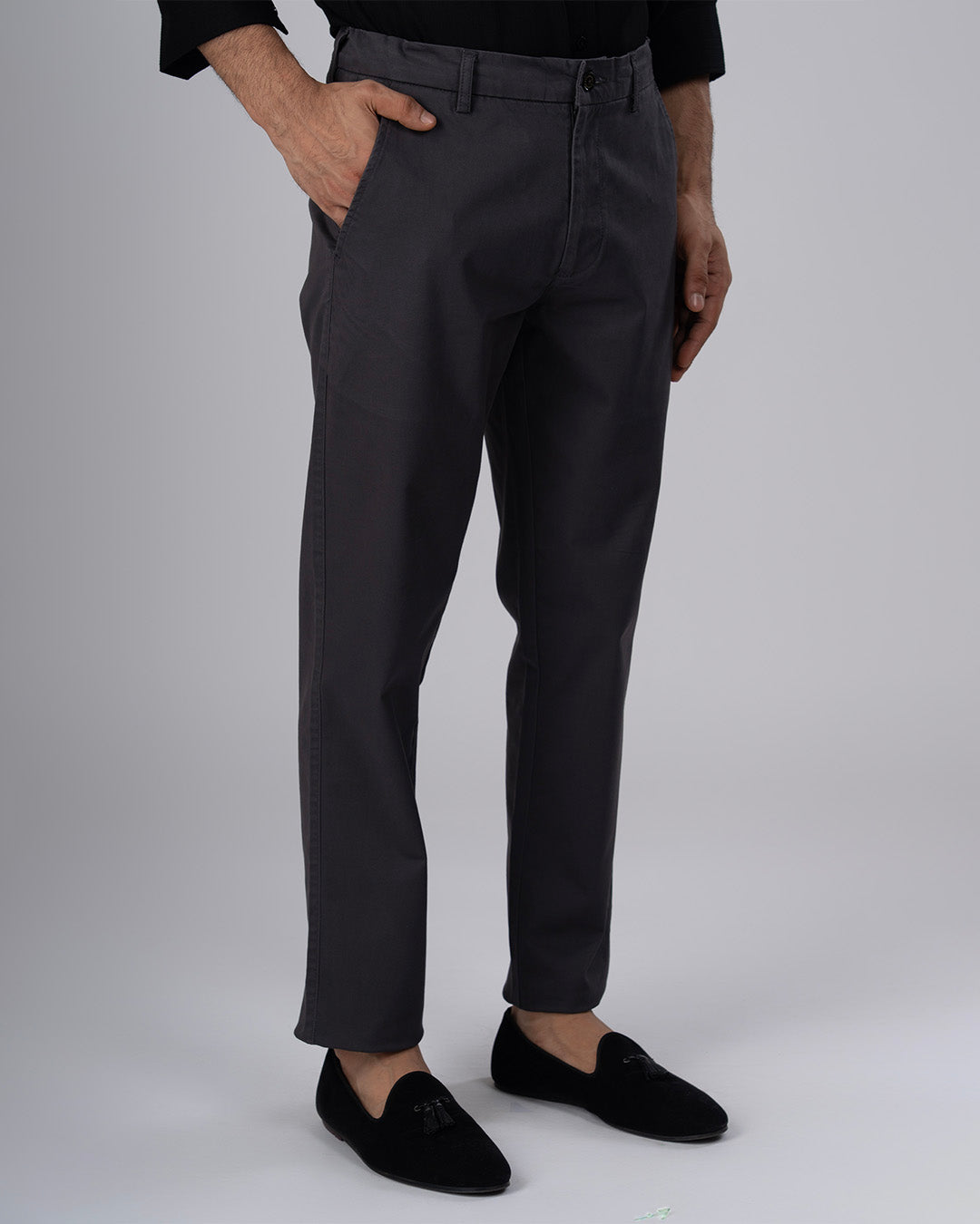 Premium Signature Tailored Chinos In Grey