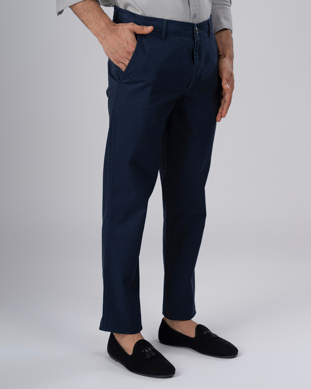 Premium Signature Tailored Chinos In Navy