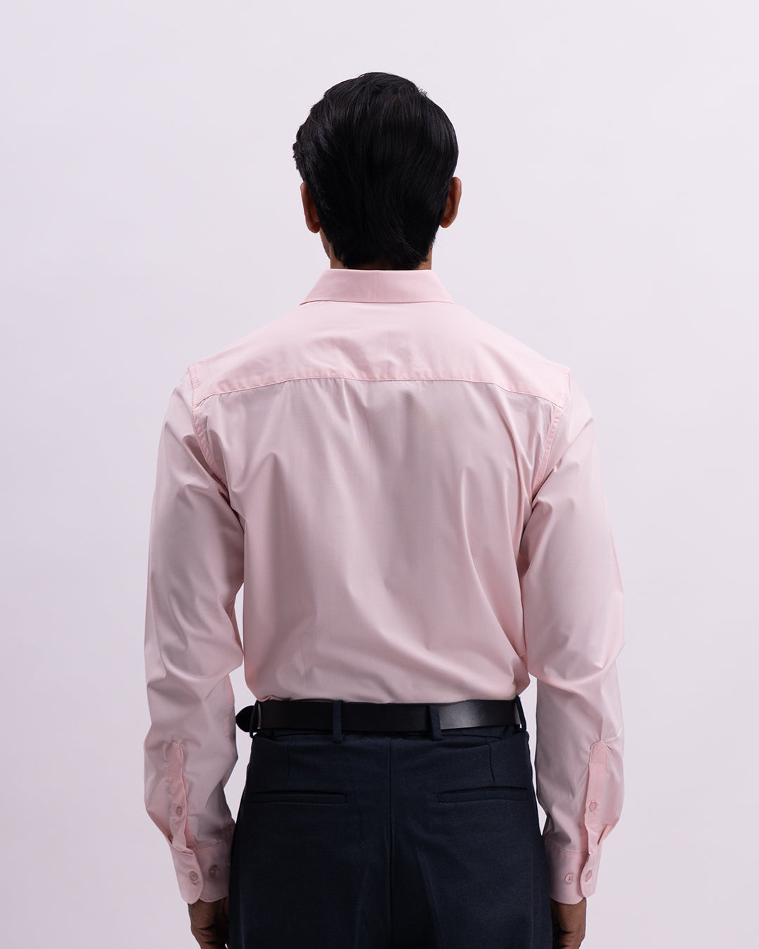 Easy Iron Bamboo Tailored Shirt In Pink