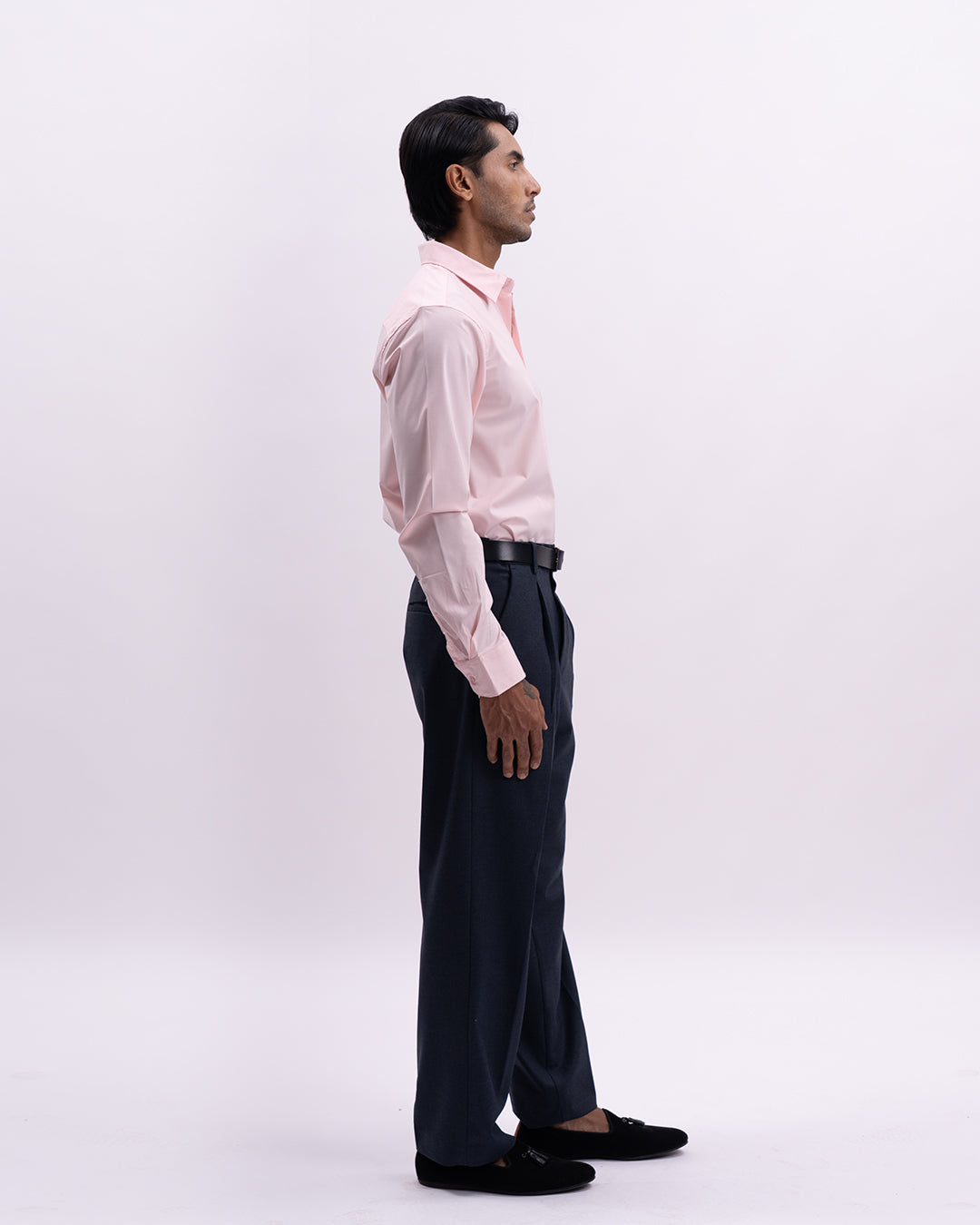 Easy Iron Bamboo Tailored Shirt In Pink