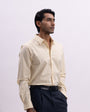 Easy Iron Bamboo Tailored Shirt In Yellow