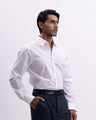 Easy Iron Bamboo Tailored Shirt In White
