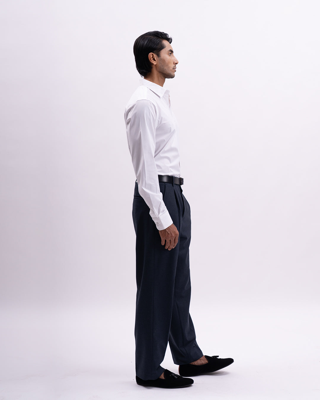 Easy Iron Bamboo Tailored Shirt In White
