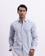 Airweave Striped Tailored Shirt In Sky Blue