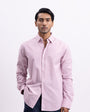 Airweave Striped Tailored Shirt In Pink