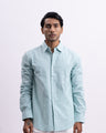 Airweave Striped Tailored Shirt In Green