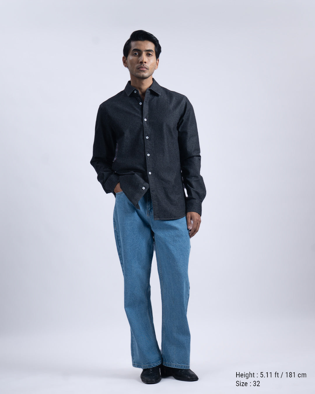 Classic Relaxed Bootcut Denim In Blue