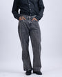 Classic Relaxed Bootcut Denim In Grey