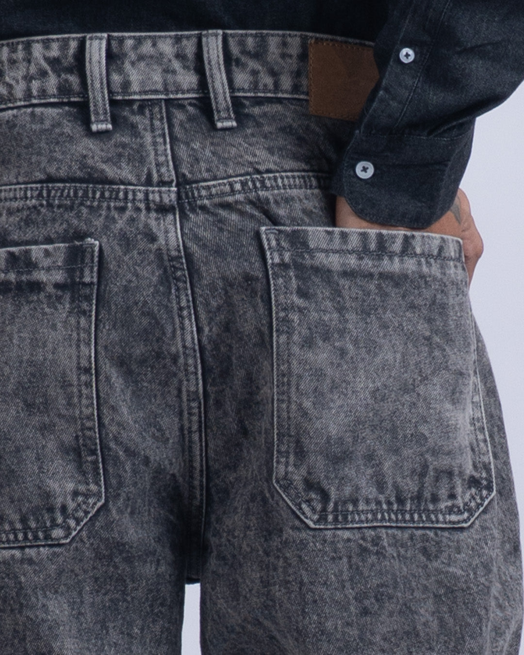 Classic Relaxed Bootcut Denim In Grey