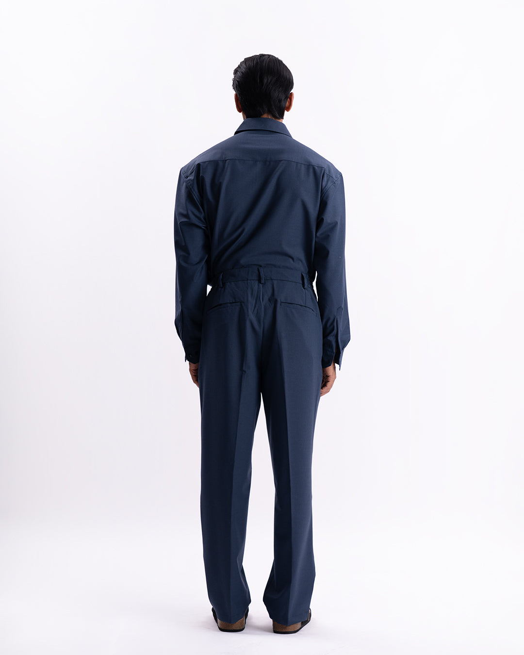 Easy Iron All Season Relaxed Trouser In Navy