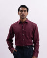 Linen Tencel Tailored Formal Shirt In Peach