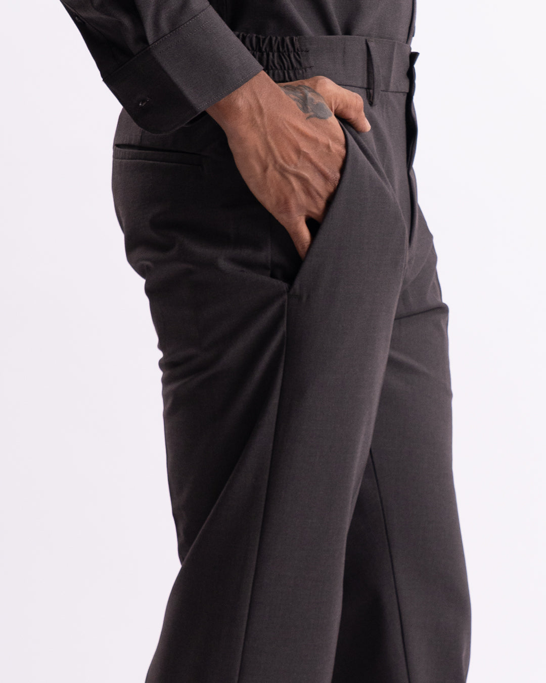 Easy Iron Holiday Tailored Trousers In Brown