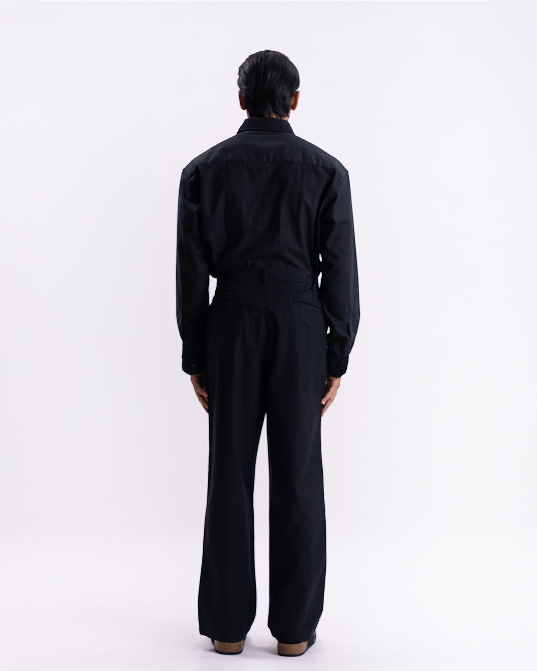 Linen Holiday Relaxed Flexi Pants In Black