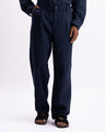 Linen Holiday Relaxed Flexi Pants In Navy