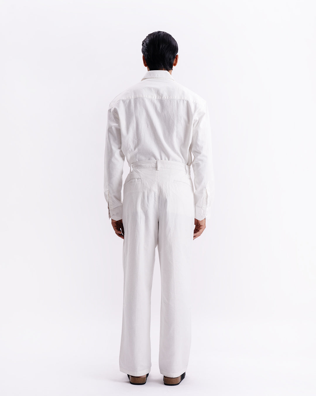 Linen Holiday Relaxed Flexi Pants In White