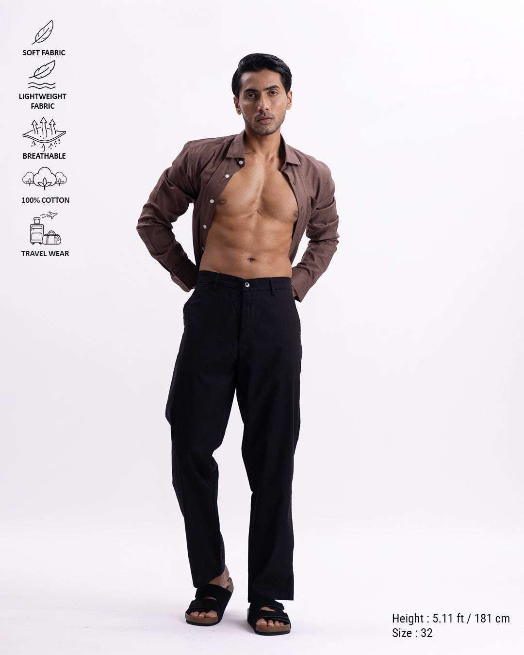 Holiday Featherlite Relaxed Pants In Black