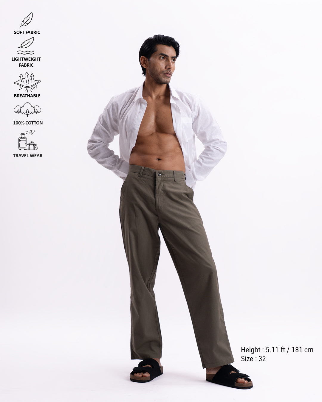 Holiday Featherlite Relaxed Pants In Olive