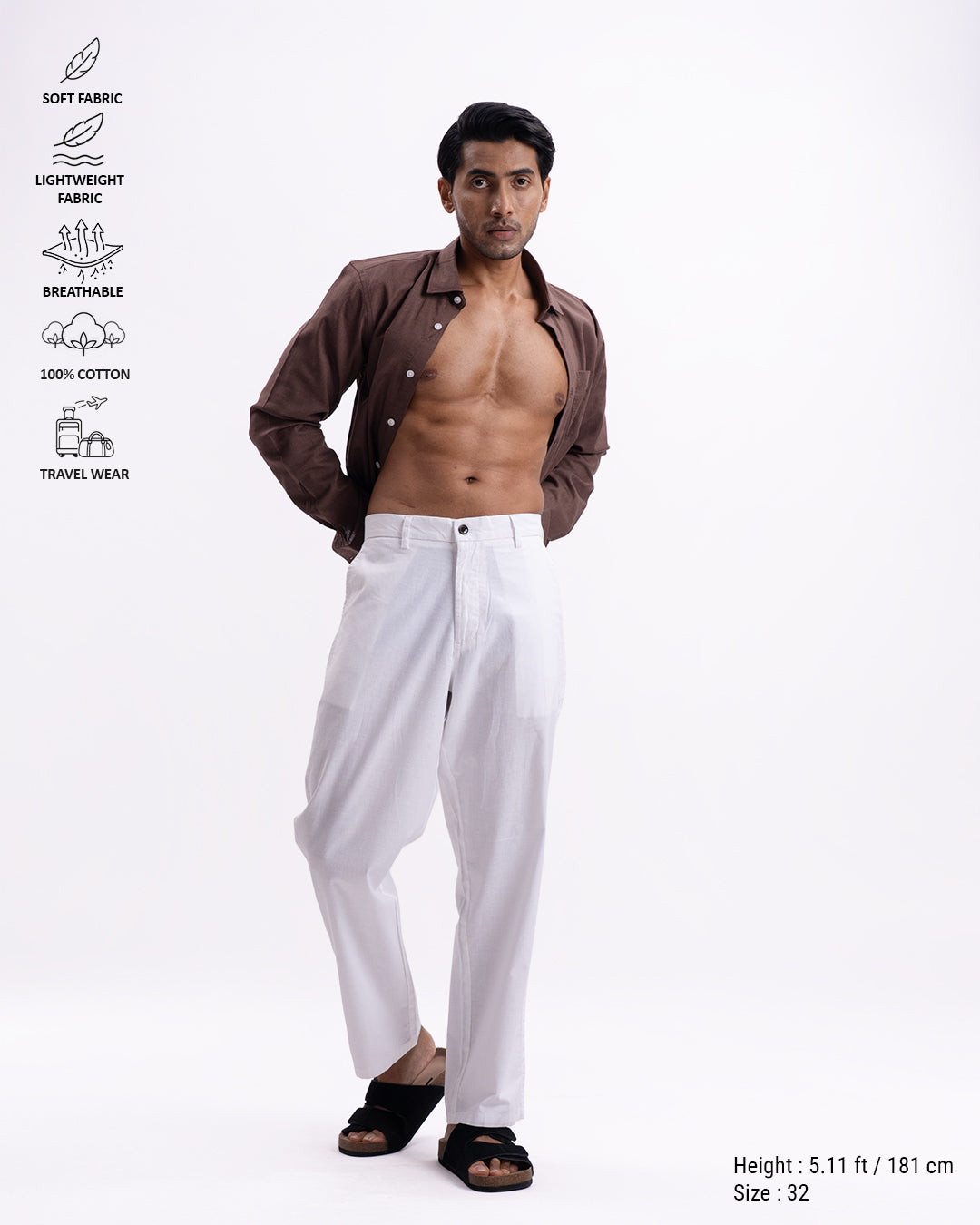 Holiday Featherlite Relaxed Pants In White