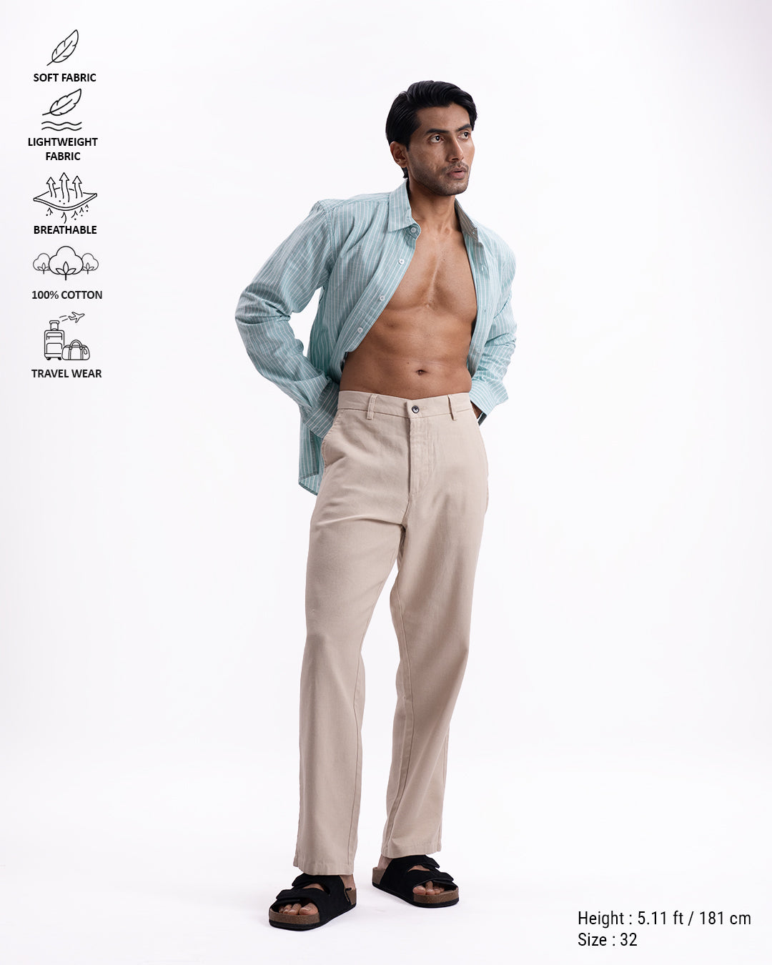 Holiday Airweave Relaxed Pants In Beige