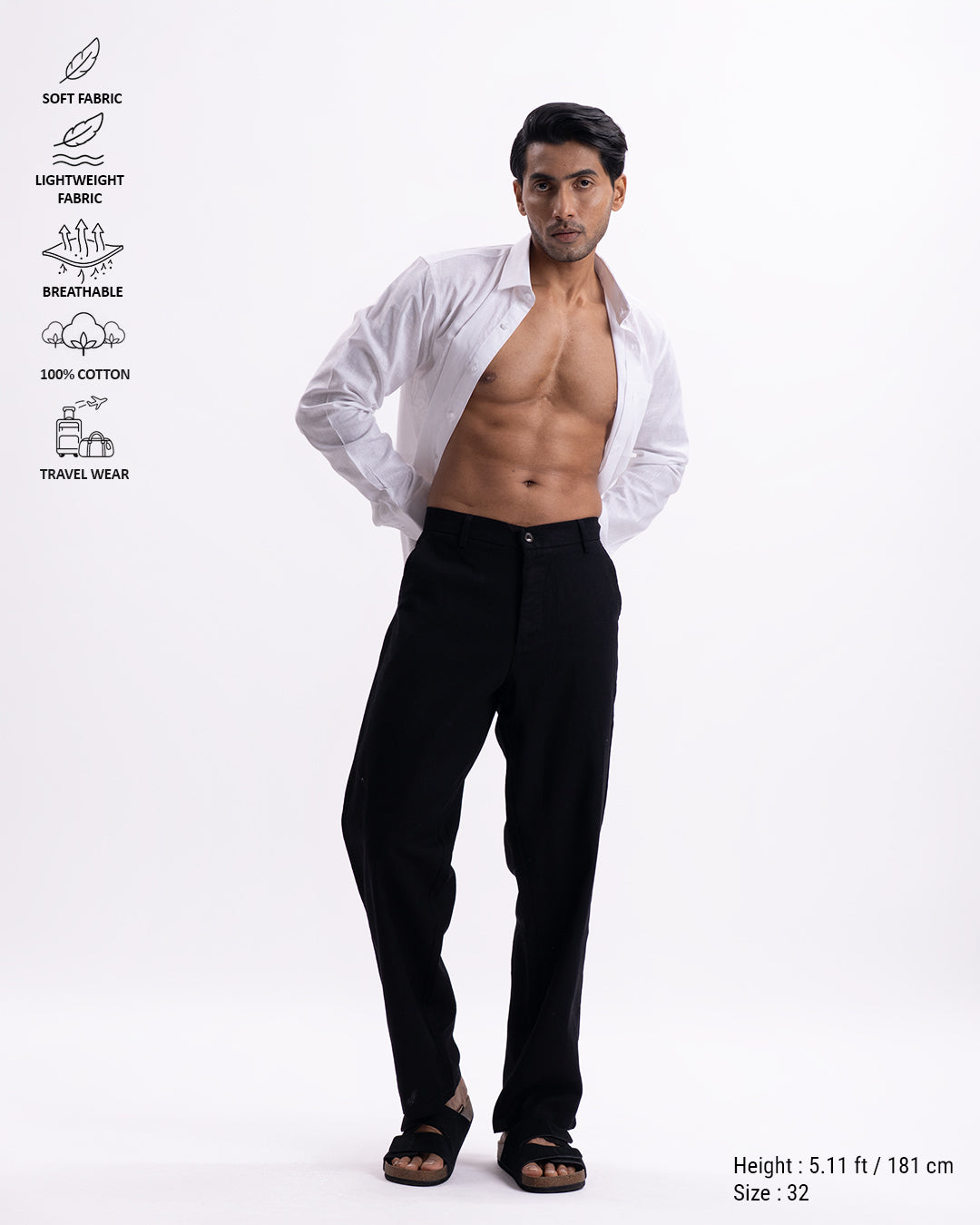 Holiday Airweave Relaxed Pants In Black