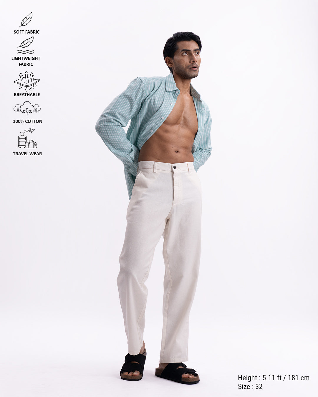 Holiday Airweave Relaxed Pants In Cream
