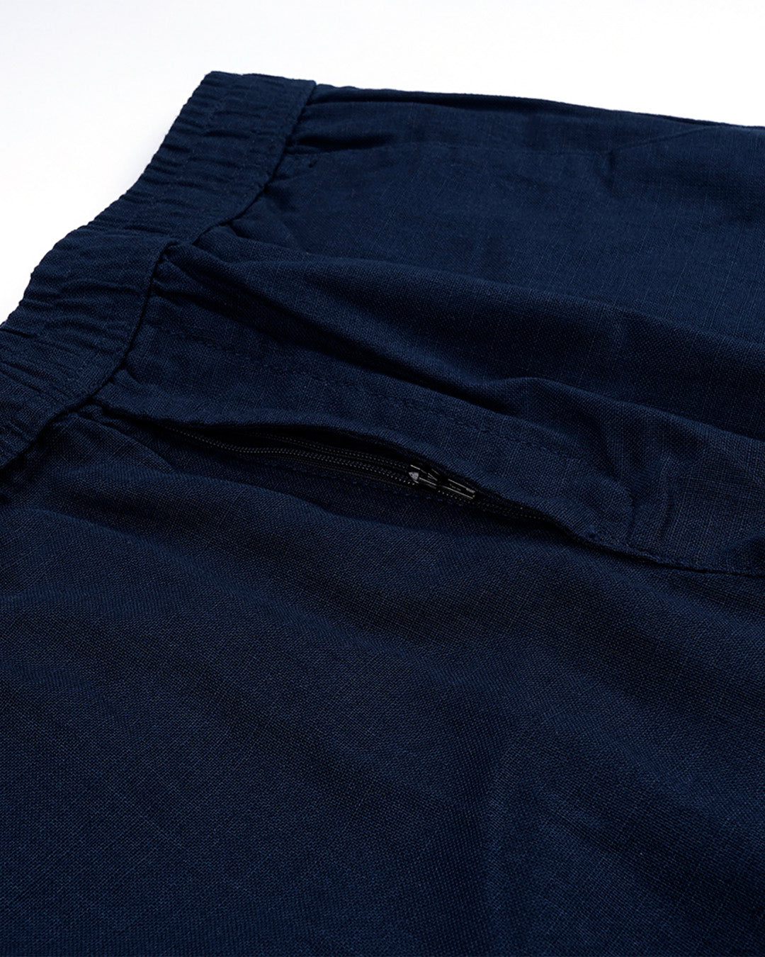 Raw Slub Relaxed Flexiwaist Pants In Navy