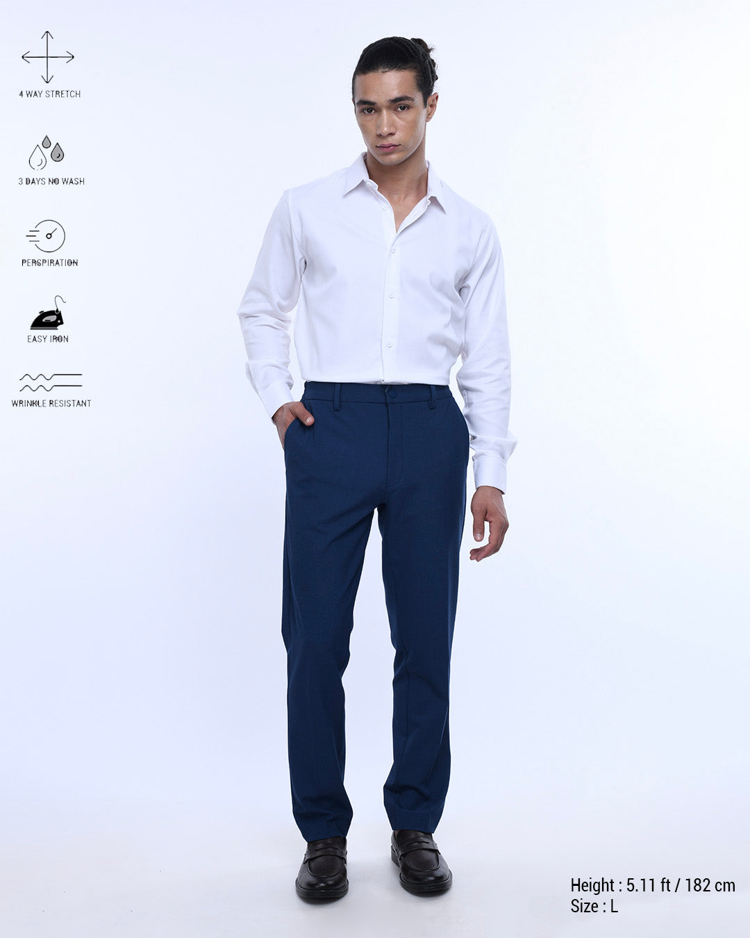 Royal Oxford Stretch Shirt In White