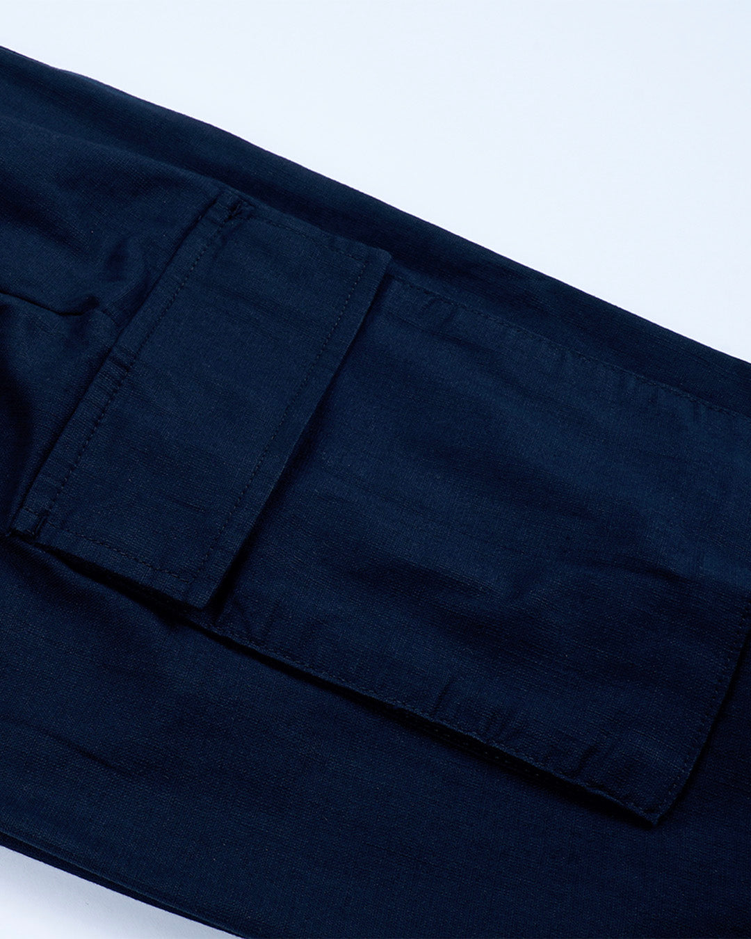 Textured Relaxed Flexiwaist Cargo In Navy