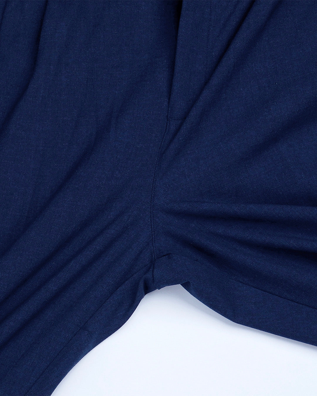 Soft Iron Flexi Relaxed Trouser In Blue