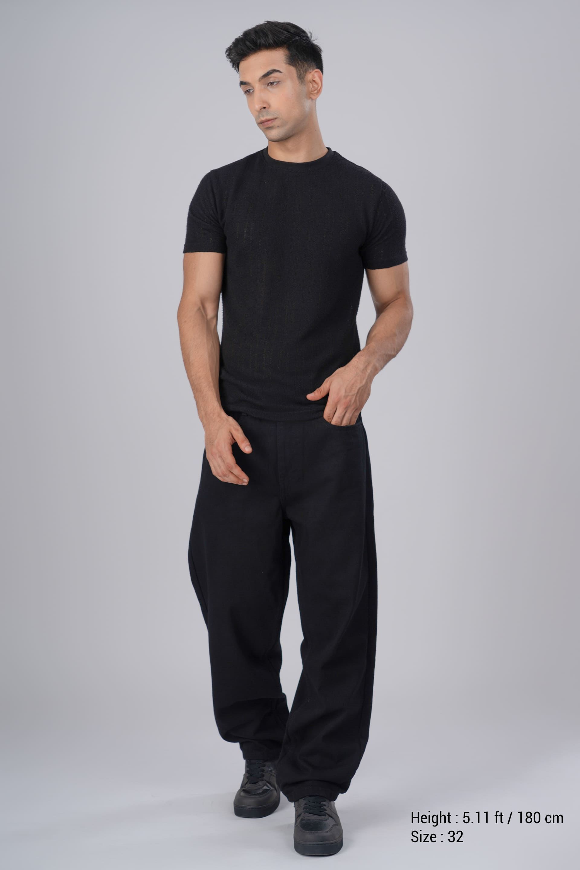 Black Edge Relaxed Denim