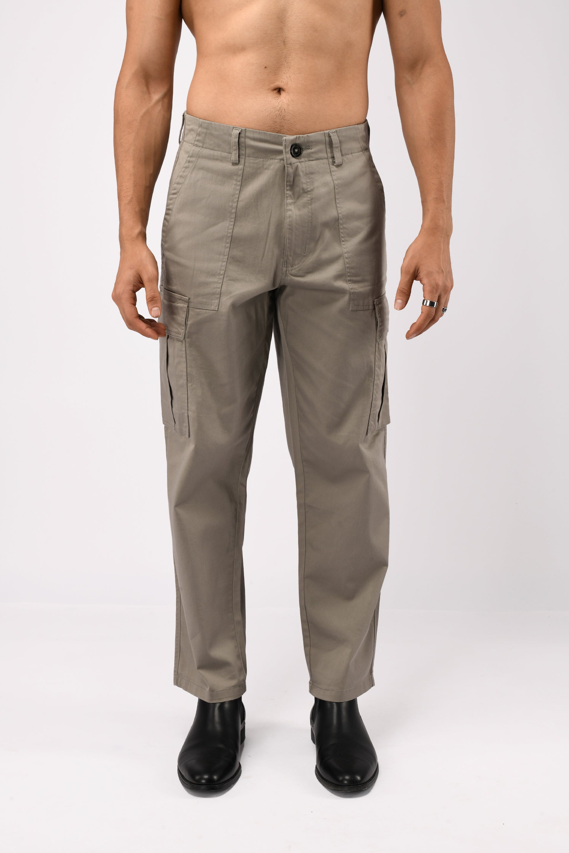 Men’s Carpenter Relaxed Cargo Pants in Grey – durable comfort wear, modern relaxed tailoring, versatile essential cargos | Tailoraedge