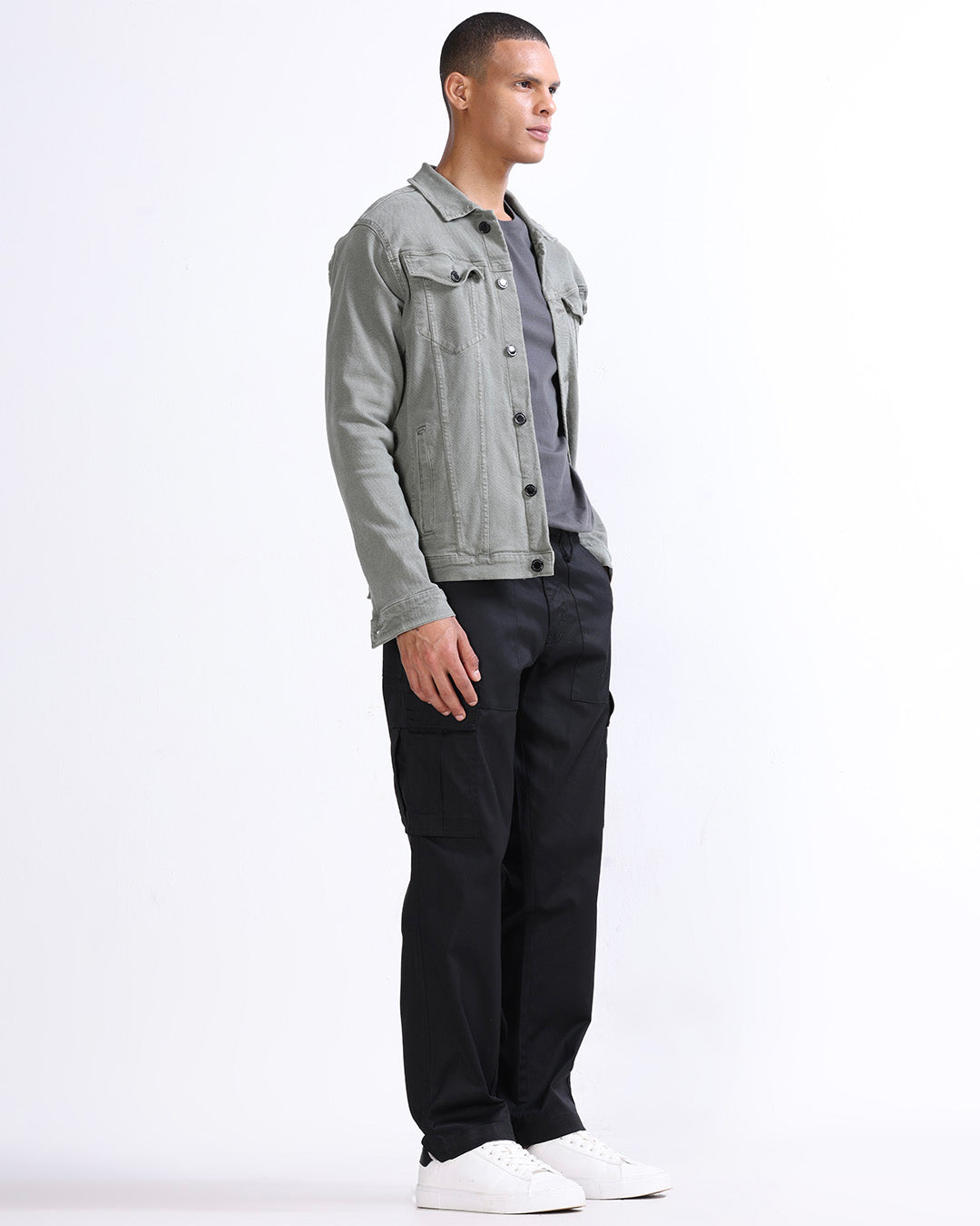 Mason Relaxed Cargo Pants In Black
